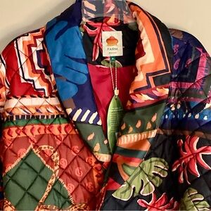 FARM Rio | Jackets & Coats | New Farm Rio Patchwork Tapestry Crochet ...